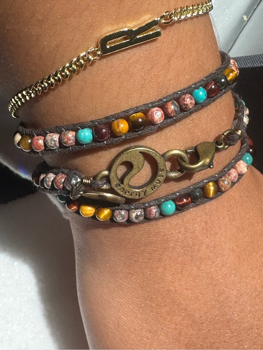 Energy muse “power” wrap bracelet